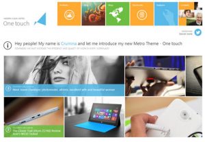apparence d'un site vitrine